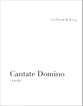 Cantate Domino SATB choral sheet music cover